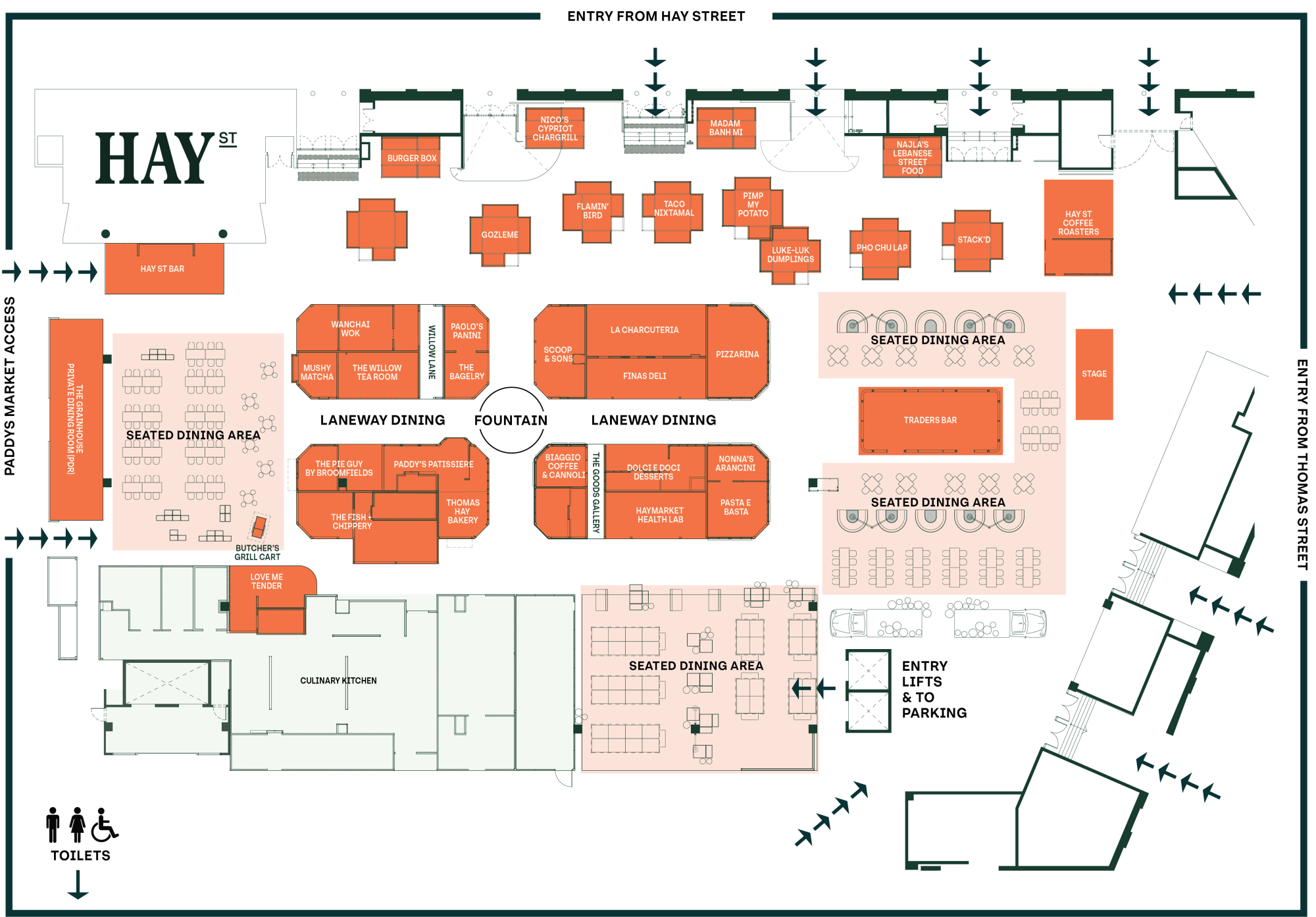 Hay St Map