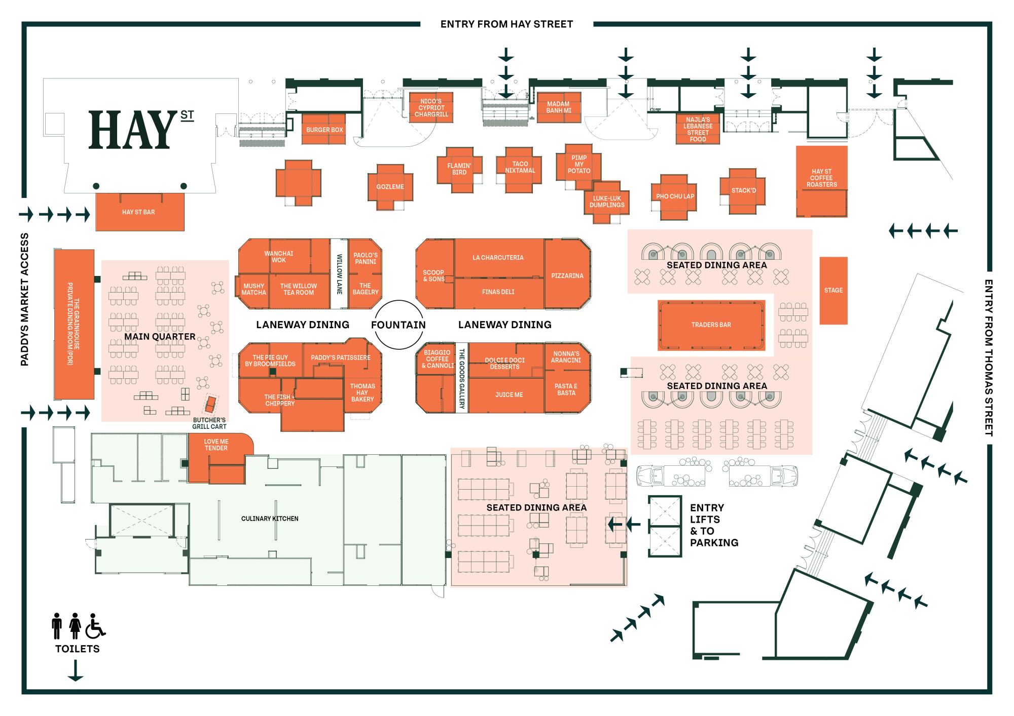 Hay St Map